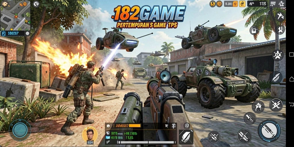 Screenshot menunjukkan aksi mendebarkan di 182GAME dengan grafis luar biasa.