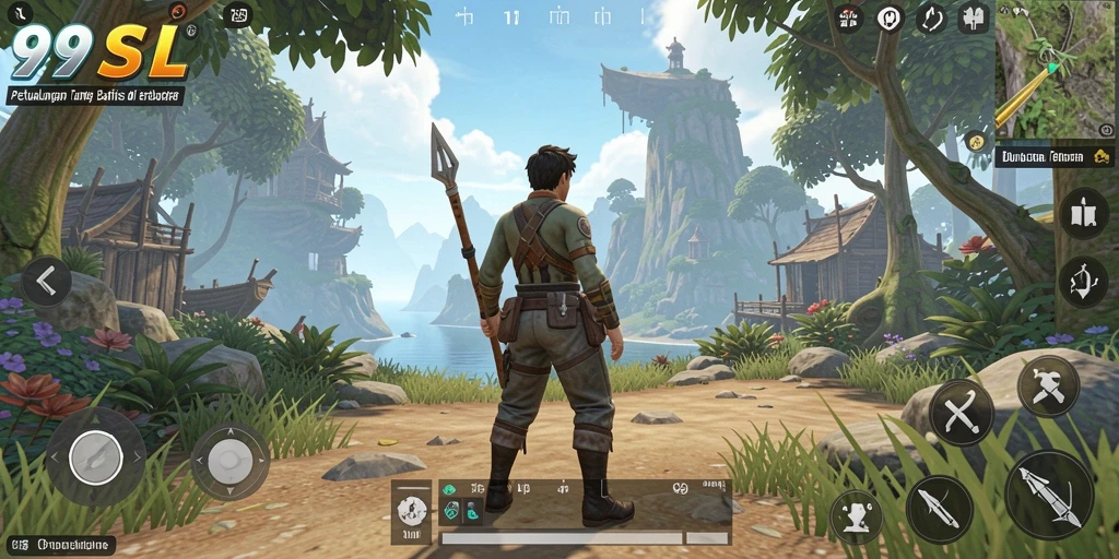 Gameplay 99SL dalam dunia terbuka yang menakjubkan.