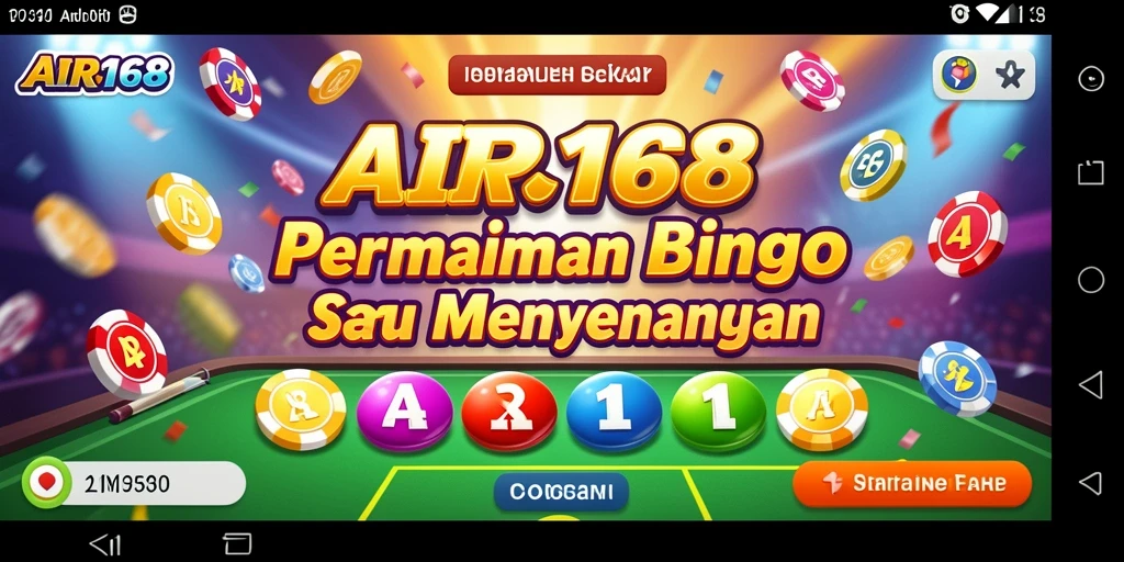 Tampilan utama gameplay Bingo di AIR168 yang menegangkan.