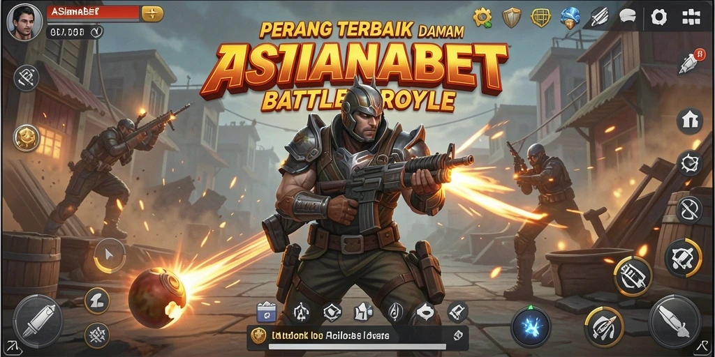 Tangkapan layar menampilkan gameplay seru dalam ASIANABET Battle Royale.