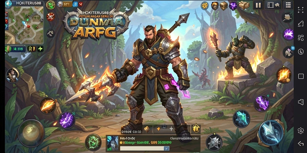 Screenshot menunjukkan gameplay seru di dunia HOKITERUS88.
