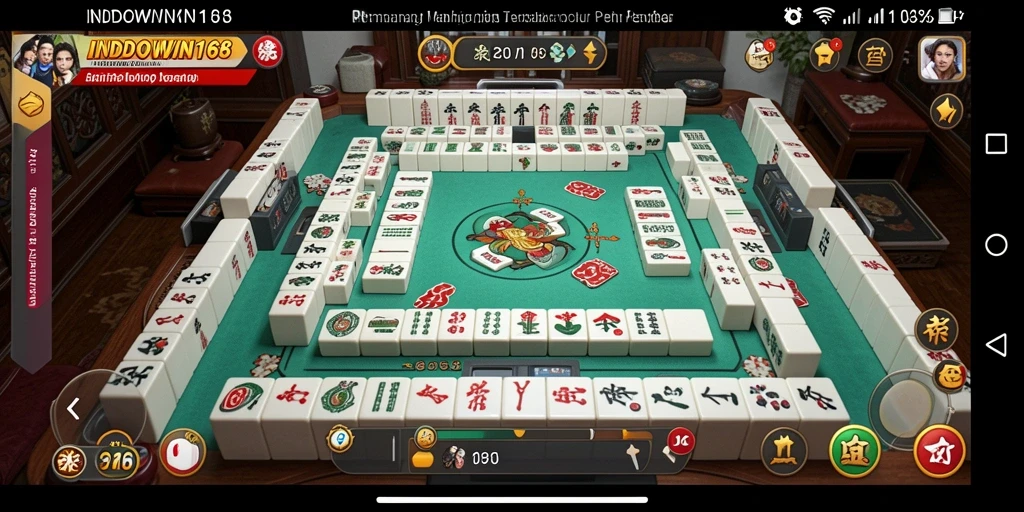 Tampilan gameplay menawan dari INDOWIN168 yang memikat pemain Mahjong.
