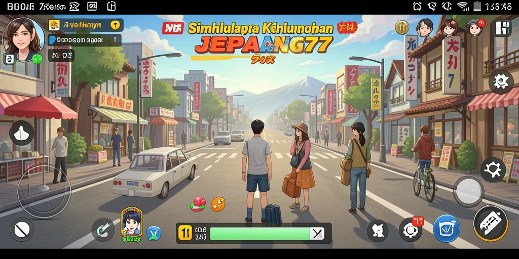 Menggambarkan gameplay menarik dalam JEPANG77 dengan nuansa Jepang yang kaya.