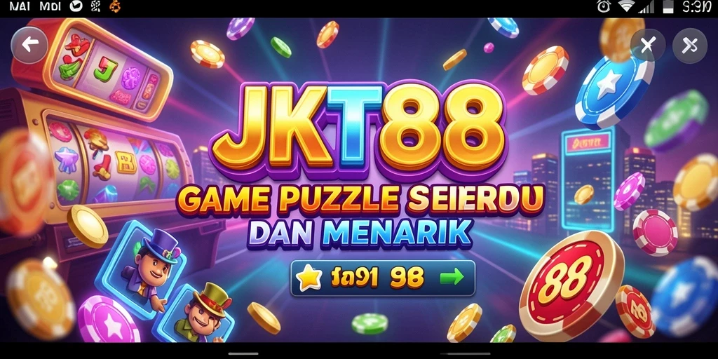 Screenshot utama JKT88 menampilkan gameplay Puzzle yang menantang dan menarik.