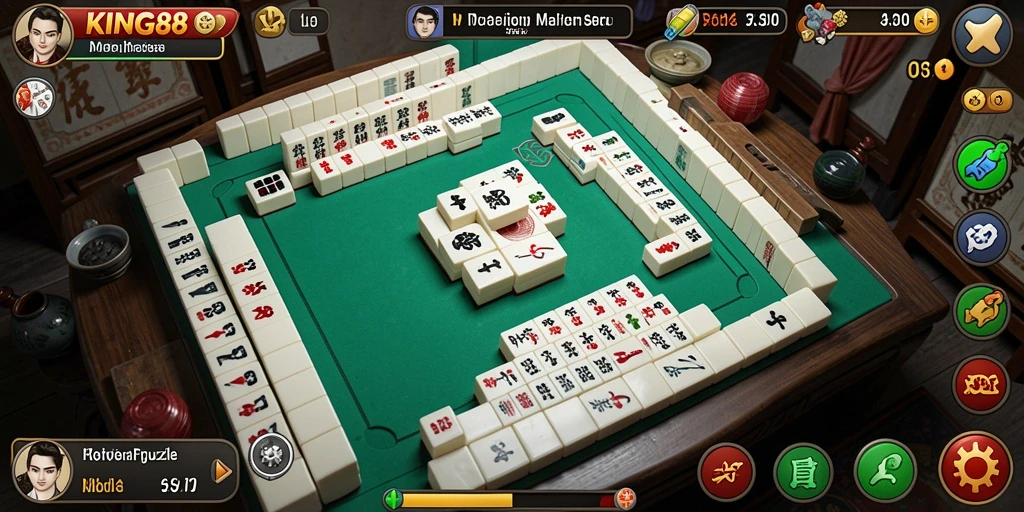 Screenshot gameplay KING88 menampilkan tantangan Mahjong yang menarik.