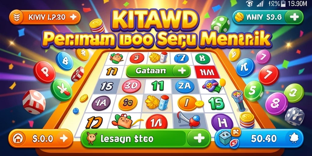 Screenshot game Bingo KITAWD menampilkan aksi seru gameplay.