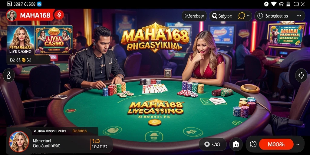 Tampilan gameplay Live Casino yang menarik dan interaktif.