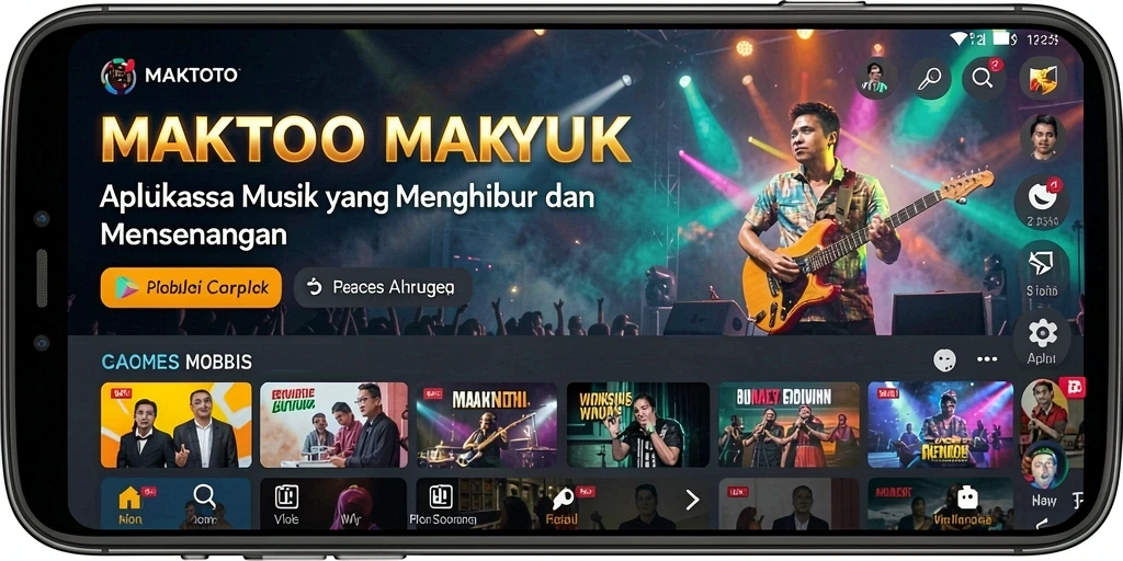 Tangkapan layar gameplay <strong>MAKTOTO</strong> menampilkan keseruan bermain musik.