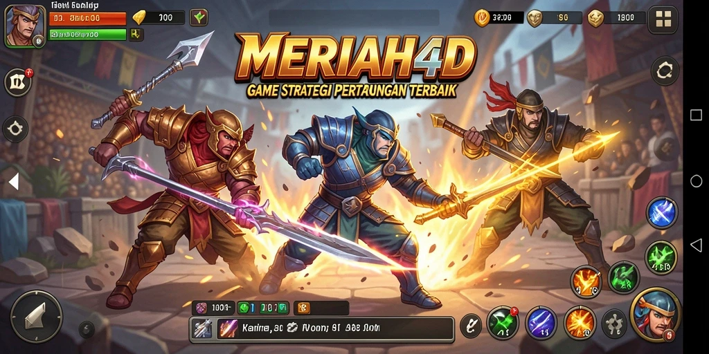 Tampilan gameplay SLG menegangkan di MERIAH4D.