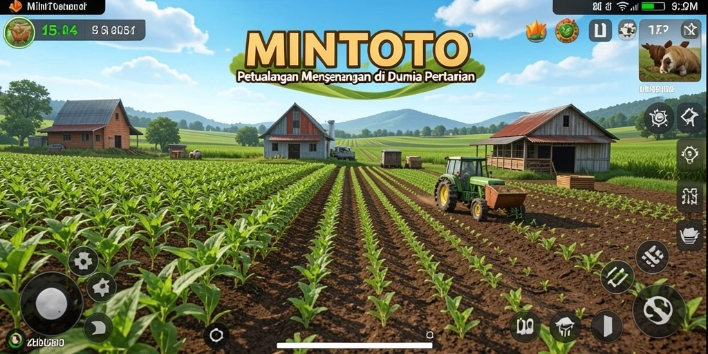 Tangkapan layar MINTOTO menampilkan aktivitas seru dalam bertani.