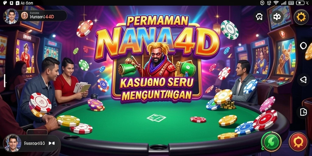 Screenshot NANA4D menunjukkan grafis permainan Kasino yang luar biasa.