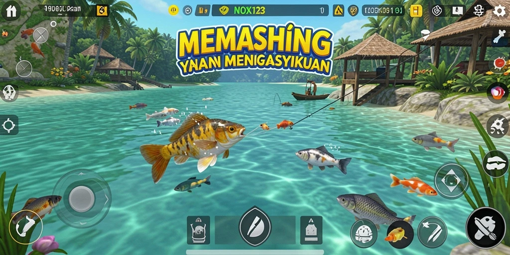 Tangkapan ikan yang mengesankan dalam gameplay NOX123.