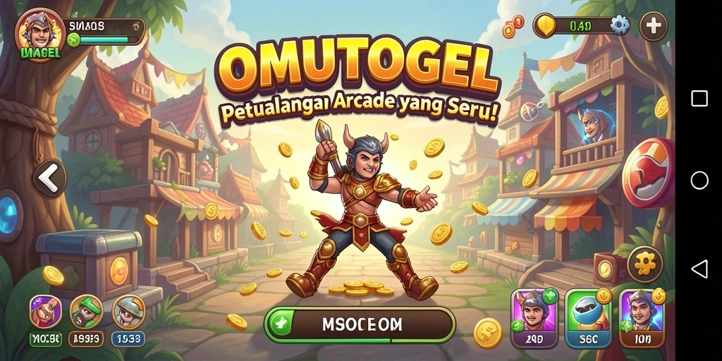 Tampilan dinamis gameplay seru di OMUTOGEL.
