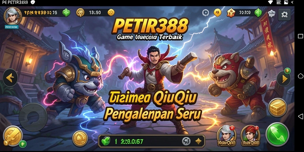 Screenshot menampilkan gameplay QiuQiu yang seru dan kompetitif.