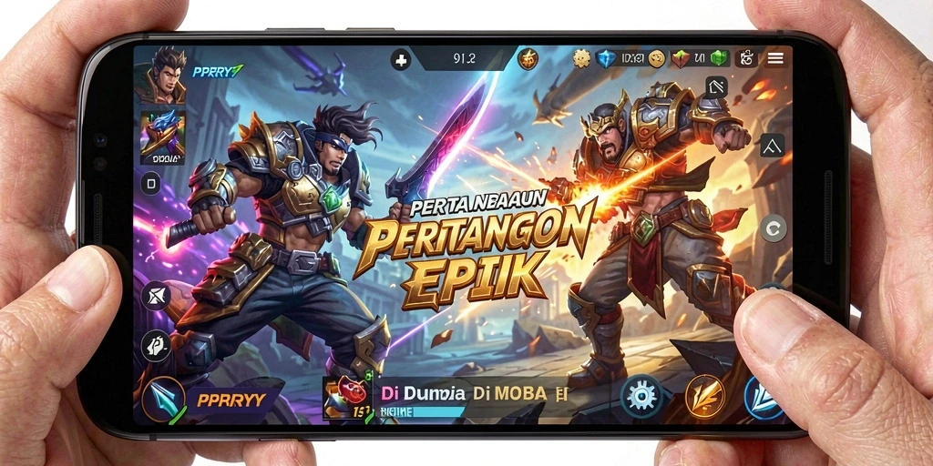Tampilan menarik dari gameplay PPRRYY yang intens.