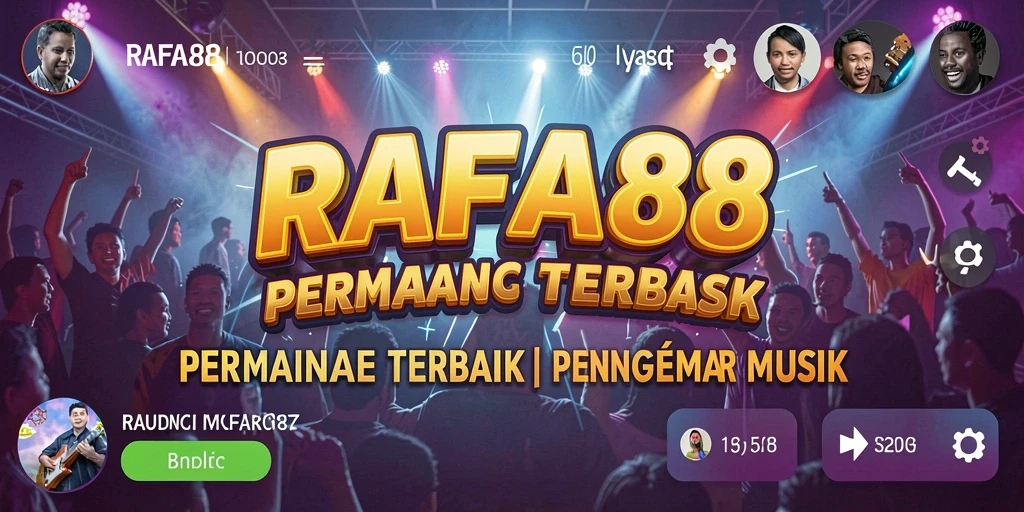 Tampilan gameplay RAFA88 dengan momen seru dari permainan musik.