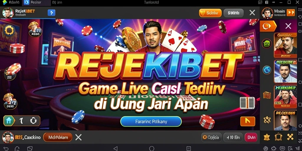 Tampilan gameplay Live Casino yang mengasyikkan dan interaktif.