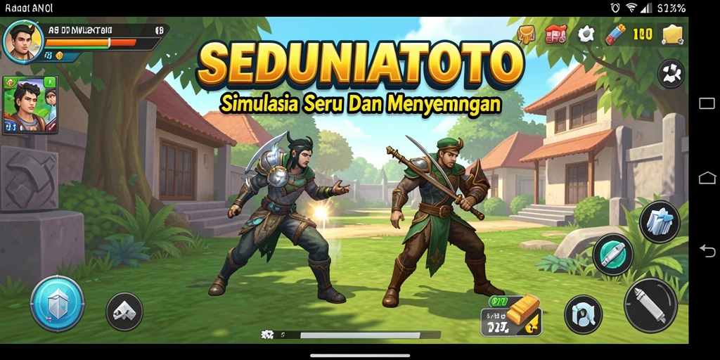 Tampilan gameplay SEDUNIATOTO yang menarik dan interaktif.