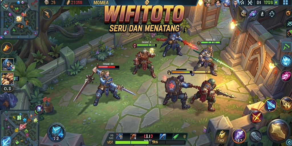 Screenshot gameplay <strong>WIFITOTO</strong> menampilkan aksi pertarungan yang intens.